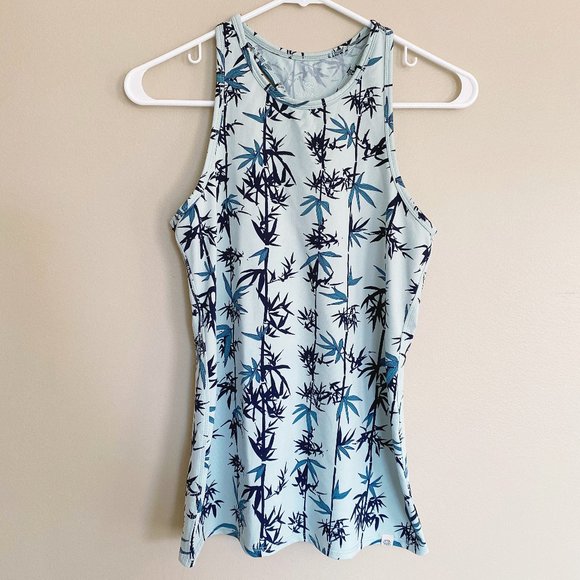 Sissy-Boy green bambo print racerback tank top sz M - Picture 1 of 5